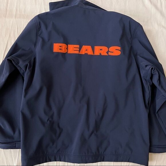 NFL Mens Full Zip Jacket Lined Jersey Bears Team Sport Apparel Windbreaker 2XL - Picture 5 of 5